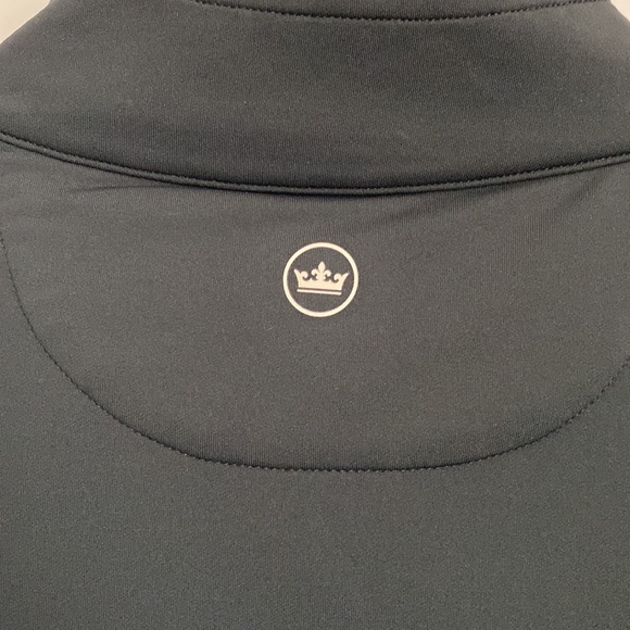 Peter Millar Perth Performance Quarter Zip Large Black TPC Scottsdale 16 - Picture 3 of 7